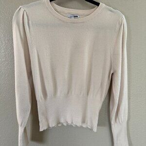 Fashion Nova Cream Sweater Size X-Large‎